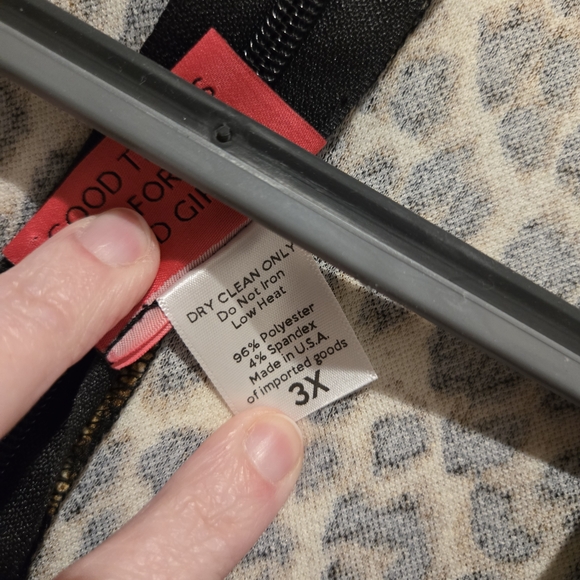 Troublemaker leopard print dresses by Vixen by Micheline Pitt size 3X - Picture 2 of 5